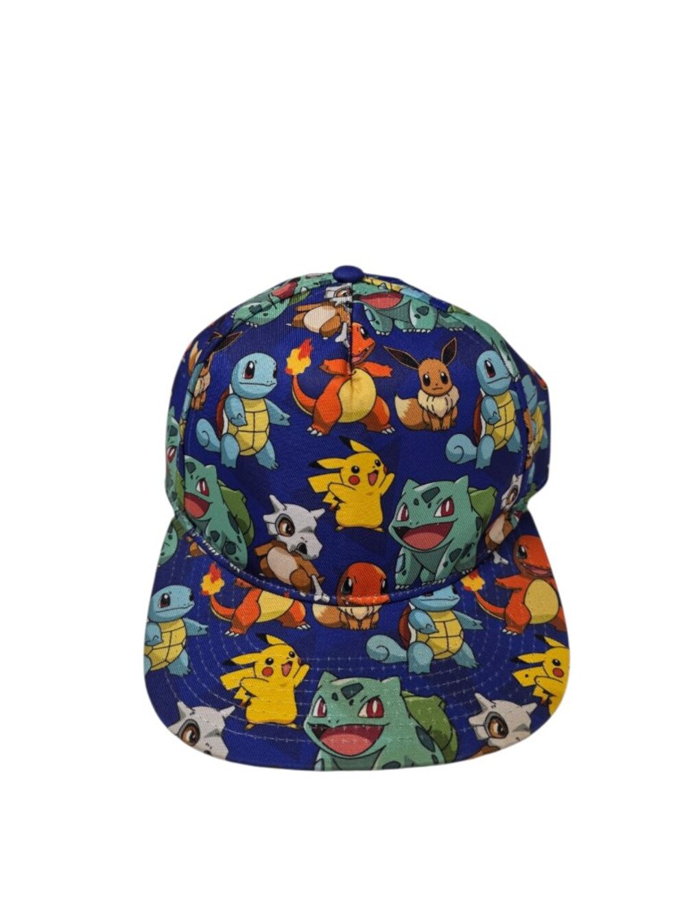 Pokemon The Original Starters All Over Print Snap Back Cap Hat